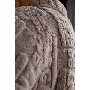 Халат мужской "Идеал-3" велсофт (последний размер) серый 48