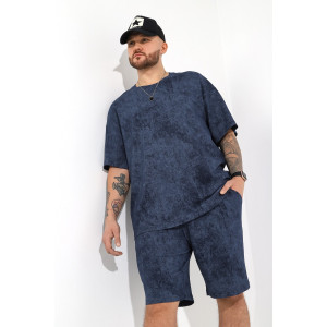 Костюм двойка мужской "Дым-2" кулирка (последний размер) темно-синий 58