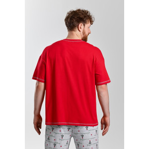 Костюм двойка мужской "Праздник-5.1" кулирка (последний размер) красный 54