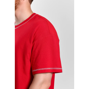 Костюм двойка мужской "Праздник-5.1" кулирка (последний размер) красный 54