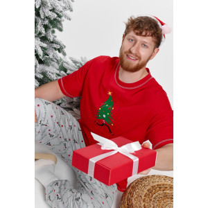 Костюм двойка мужской "Праздник-5.1" кулирка (последний размер) красный 54