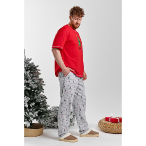 Костюм двойка мужской "Праздник-5.1" кулирка (последний размер) красный 54