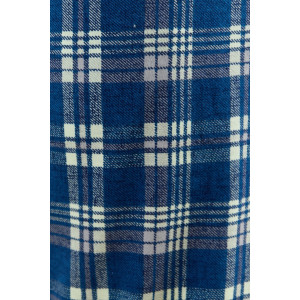 Брюки мужские "Тор-1" кулирка (последний размер) клетка синяя 48