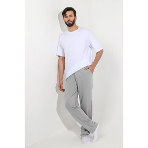 Брюки мужские "Герой-6" кулирка (последний размер) серый меланж 54,56