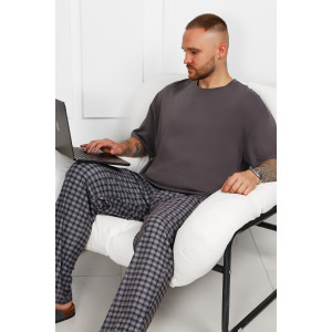 Брюки мужские "Генри-1" фланель (последний размер) клетка 50