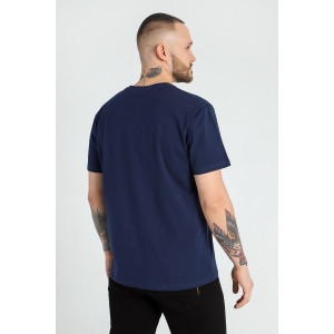Футболка мужская "Клаб-1У" кулирка с лайкрой (последний размер) темно-синий 50