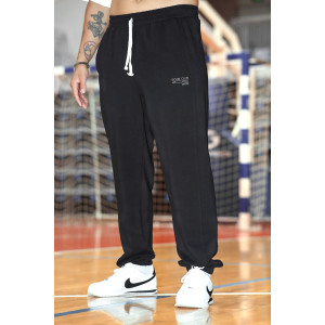 Брюки мужские "Успех-6" футер 2-х нитка с лайкрой (последний размер) черный 54