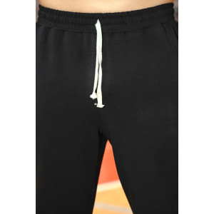 Брюки мужские "Успех-6" футер 2-х нитка с лайкрой (последний размер) черный 54