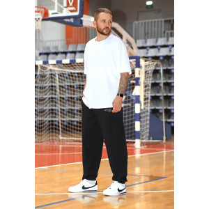 Брюки мужские "Успех-6" футер 2-х нитка с лайкрой (последний размер) черный 54