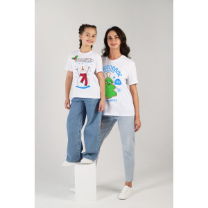 Футболка детская "Карнавал-1" кулирка (последний размер) молочный 170