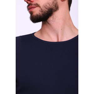 Костюм двойка мужской (термобелье) 9197 рибана с начесом (последний размер) темно-синий 52