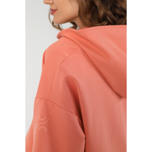 Костюм двойка женский "Дюна" футер 2-х нитка с полиэстером (последний размер) персиковый 42,46,48,50,52