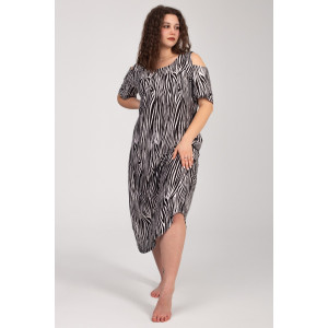 Платье женское К-381 "Влада" кулирка (р-ры: 48-58) зебра