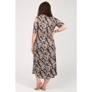 Платье женское К-381 "Влада" кулирка (р-ры: 48-58) какао