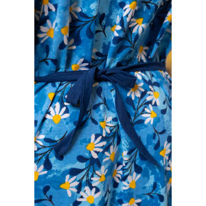 Халат женский 1472/11 кулирка (р-ры: 48-62) синий-желтый