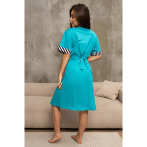 Халат женский 2119/1 кулирка (р-ры: 48-62) петроль