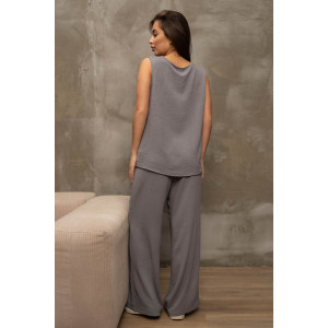 Костюм двойка женский 2158/1 жатка кантри (р-ры: 48-58) серый