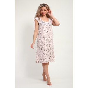 Сорочка женская "Эля" М33 кулирка (р-ры: 46-60) бежевый