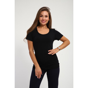 Футболка женская М459 вискоза (р-ры: 44-62) черный Футболка женская М459 вискоза (р-ры: 44-62) черный