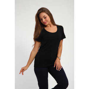 Футболка женская М459 вискоза (р-ры: 44-62) черный Футболка женская М459 вискоза (р-ры: 44-62) черный