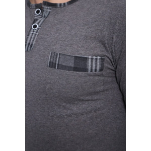 Пижама мужская КД28 кулирка (р-ры: 46-60) серый