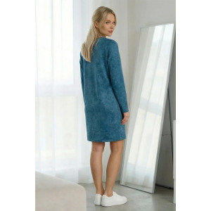 Платье женское "Кэт" футер 2-х нитка (р-ры: 44-54) петроль