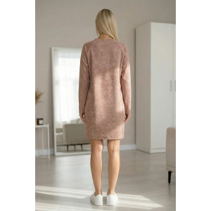Платье женское "Кэт" футер 2-х нитка (р-ры: 44-54) какао