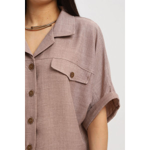 Костюм двойка женский К3183.1 искусственный лен (р-ры: 48-62)