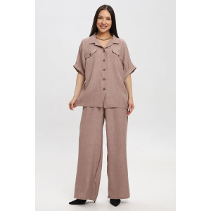 Костюм двойка женский К3183.1 искусственный лен (р-ры: 48-62)