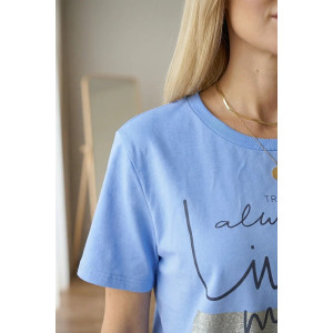 Футболка женская "Элиза" кулирка с лайкрой (р-ры: 44-70) фиалковый