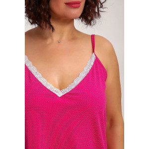 Сорочка женская №88142 кулирка (р-ры: 42-50) малина