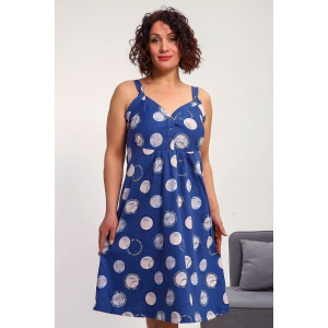 Сорочка женская №88136 кулирка (р-ры: 50-60) индиго