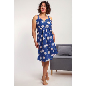 Сорочка женская №88136 кулирка (р-ры: 50-60) индиго