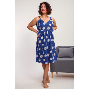 Сорочка женская №88136 кулирка (р-ры: 50-60) индиго