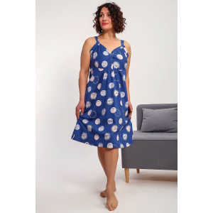 Сорочка женская №88136 кулирка (р-ры: 50-60) индиго