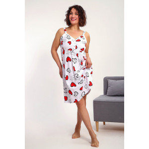 Сорочка женская №88136 кулирка (р-ры: 50-60) белый