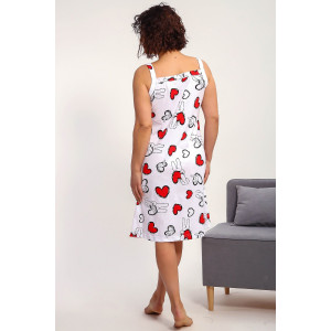 Сорочка женская №88136 кулирка (р-ры: 50-60) белый