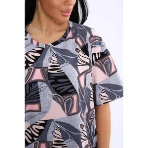 Костюм двойка женский КЖ-007 кулирка (р-ры: 56-74) индиго