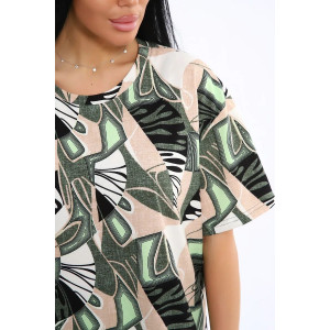 Костюм двойка женский КЖ-007 кулирка (р-ры: 56-74) хаки