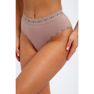 Трусы женские №45078 кулирка с лайкрой (р-ры: 48-52) капучино