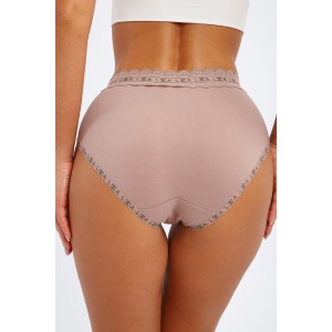 Трусы женские №45078 кулирка с лайкрой (р-ры: 48-52) капучино