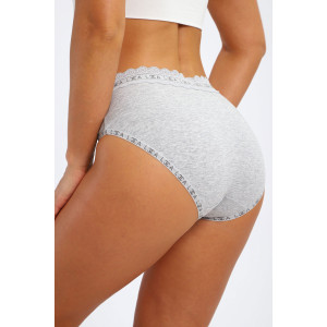 Трусы женские №45078 кулирка с лайкрой (р-ры: 48-52) серый