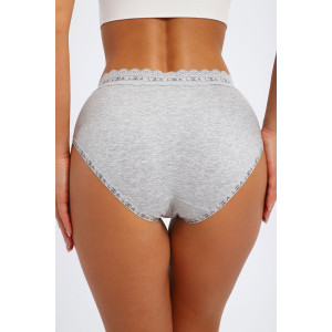Трусы женские №45078 кулирка с лайкрой (р-ры: 48-52) серый