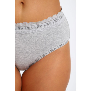 Трусы женские №45078 кулирка с лайкрой (р-ры: 48-52) серый