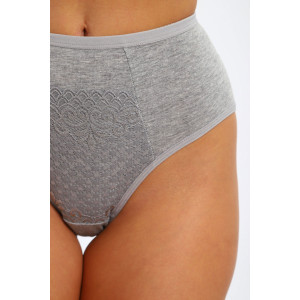 Трусы женские №45064 кулирка с лайкрой (р-ры: 48-52) серый