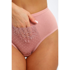 Трусы женские №45064 кулирка с лайкрой (р-ры: 48-52) пудровый