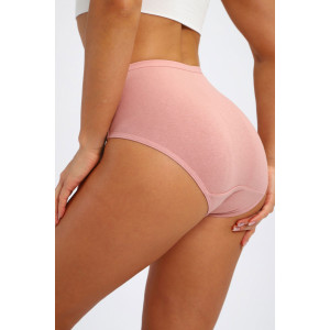 Трусы женские №45064 кулирка с лайкрой (р-ры: 48-52) пудровый