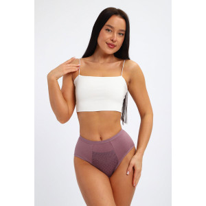 Трусы женские №45064 кулирка с лайкрой (р-ры: 48-52) фиалка