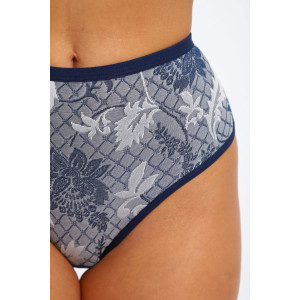 Трусы женские №45062 кулирка с лайкрой (р-ры: 48-52) синий