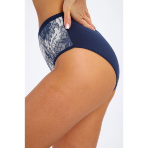 Трусы женские №45062 кулирка с лайкрой (р-ры: 48-52) синий